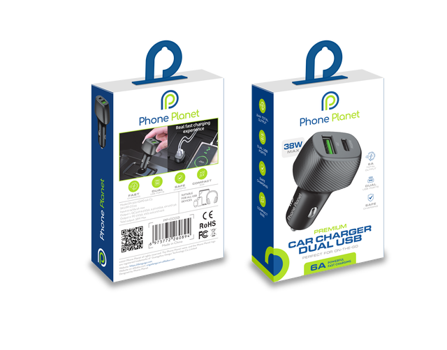 PHONE PLANET CAR CHARGER 38W